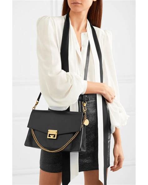 givenchy gv3 black bag|Givenchy black logo handbag.